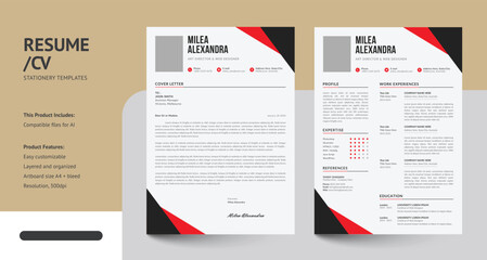Clean, Modern and Professional CV Resume Design Templates