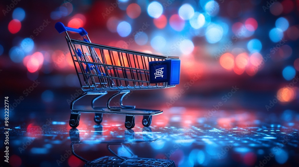 Aufkleber A digital shopping cart on a website with options for secure payment through an e-wallet or credit card. The secure checkout badge is prominently displayed to assure safe transactions during a flash