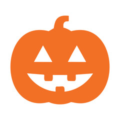 Halloween scary pumpkin with smile. The Main symbol of the Happy Halloween 