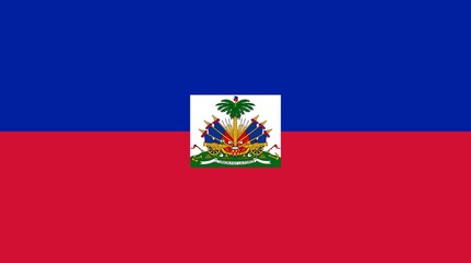 Sovereign state flag of country of Haiti in official colors. Haiti flag
