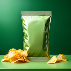 realistic mockup of a chips package