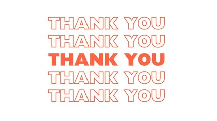 Thank You Text, Thank You Plastic Bag, Vector Illustration Background
