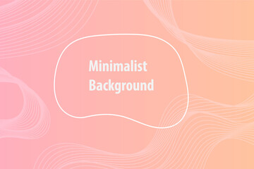 Minimalist Abstract Fluid Background in Soft Peach and Pink Tones