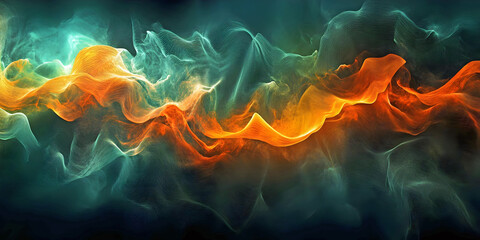 abstract background with waves, ai generated	