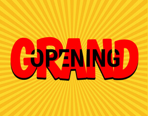 Grand Opening banner or poster template
