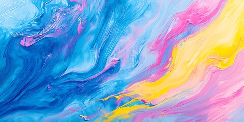 Colorful abstract painting background. Liquid marbling paint background. 