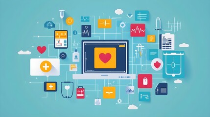 Healthcare Technology Network Digital Medical Illustration