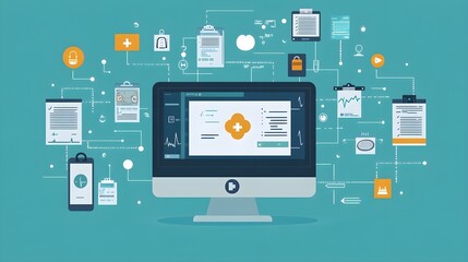 Medical Data Network, Computer, Healthcare Technology