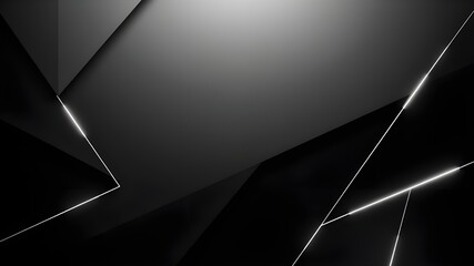 Abstract geometric background with black and grey shapes