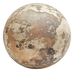 PNG Textured sphere in earthy tones