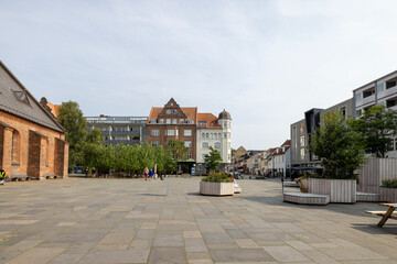 Church square in Horsens, Denmark