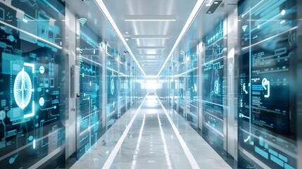 Digital Twin Concept in a Futuristic Hospital Corridor Tracking Patient Flow and Equipment Usage