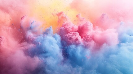 Obraz premium Abstract Colorful Powder Explosion