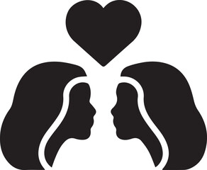 Love icon symbol vector image illustration

