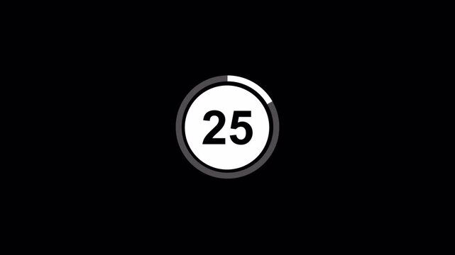 countdown timer animation from 30 to 0 seconds, 30 second countdown Animation with background, 30 seconds countdown.