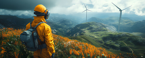 Wind turbine engineer, clean energy