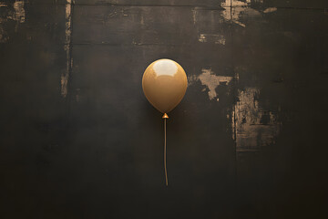 A colorful hot air balloon soars through the blue sky, carrying a glowing lantern beneath it