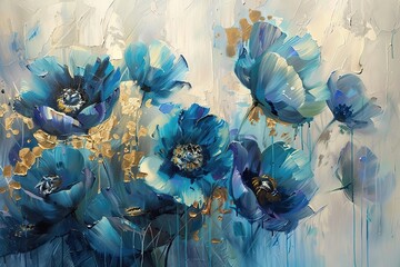 Abstract artistic background. Golden elements. Textured background. Watercolor, Modern Art. flowers, plants, tropical, leaves, posters, cards, murals, rugs, hangings, prints, wall art