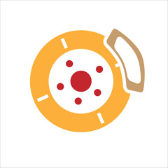 brake vector icon line template