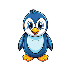 Obraz premium a cute penguin on vector illustration design