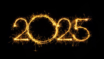 New Year 2025 design element