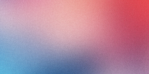 Grainy texture background, featuring with red, blue colors with noise texture effect. Ideal for use as a backdrop, header, poster, banner, cover design