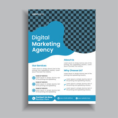 Professional Corporate Flyer Design Template, Vector And Business Template