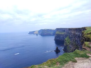 Cliffs of Moher in Ireland in a clear day