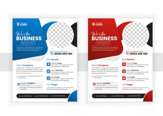 corporate business flyer template and brochure design