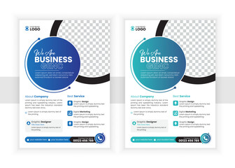 corporate business flyer template and brochure design