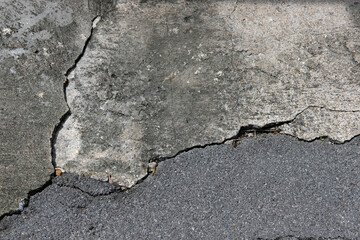 Obraz premium cracked asphalt texture