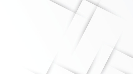 Fototapeta premium Diagonal layered white stripes background