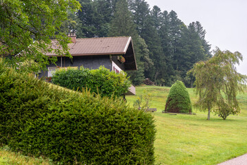 Chalet dans les montagnes vosgiennes
