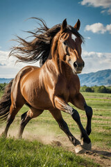 Fototapeta premium horse in the field