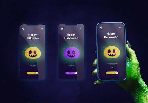 Halloween App Mockup