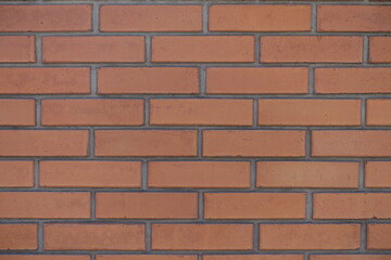 Backdrop - red smooth brick wall with standard stretcher bond