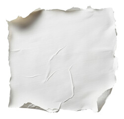 Obraz premium PNG Crumpled white paper on a neutral background