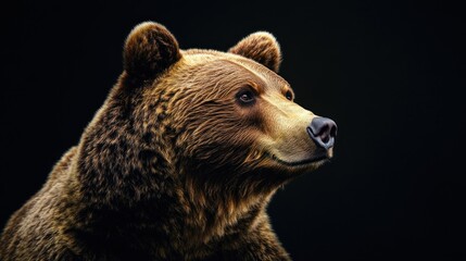 Obraz premium Portrait of a Majestic Grizzly Bear