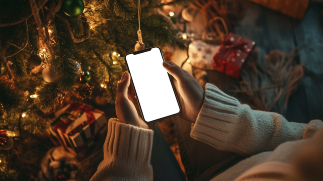 【透過】ディスプレイ部分が透過（透明）したスマートフォンの画像素材,文字入れ,はめ込み,背景,花