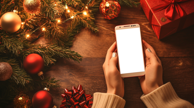 【透過】ディスプレイ部分が透過（透明）したスマートフォンの画像素材,文字入れ,はめ込み,背景,花 - Powered by Adobe