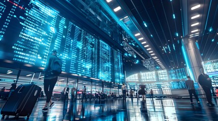 Digital Twin Airport Managing Flight Schedules Passenger Flow Ground Services Automation Analytics Dashboard