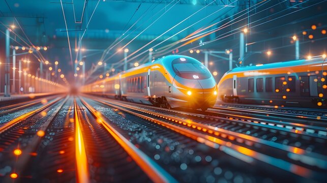 Digital Twin of Railway System Tracking Trains Maintenance and Passenger Info