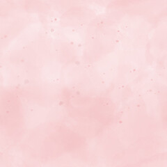 Pleasant pink background for a holiday card. Delicate splashes of paint. Watercolor illustration in digital style. Light watercolor stains. Gradient shades of pink and white, seamless background.
