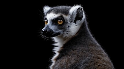 Fototapeta premium Portrait of a Ring-Tailed Lemur