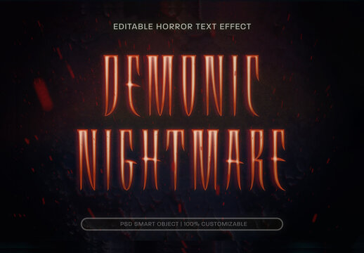 Horror Text Effect