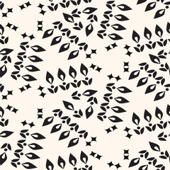 This stylish monochrome floral pattern is absolutely perfect for various textiles and decorative items