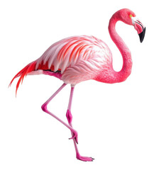 PNG Colorful flamingo standing gracefully by the water