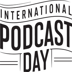 International Podcast Day Vector Illustration For Design