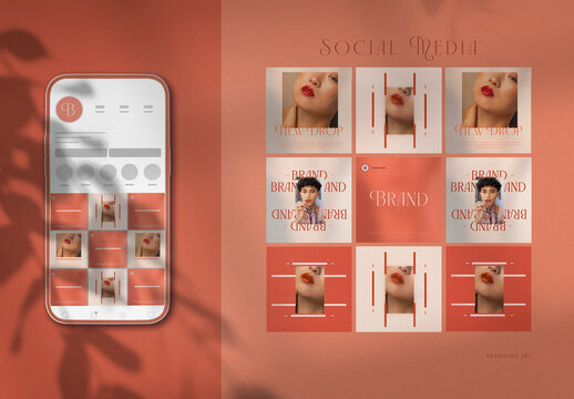 Social Media Phone Mockup