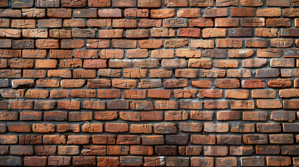 Obraz premium Weathered Red Brick Wall Texture Seamless Pattern Background - Rustic, Industrial Design Element